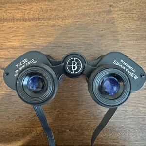 Vintage Bushnell Sportview 7x35 Binoculars Japan Wide Field 10° With Case Strap